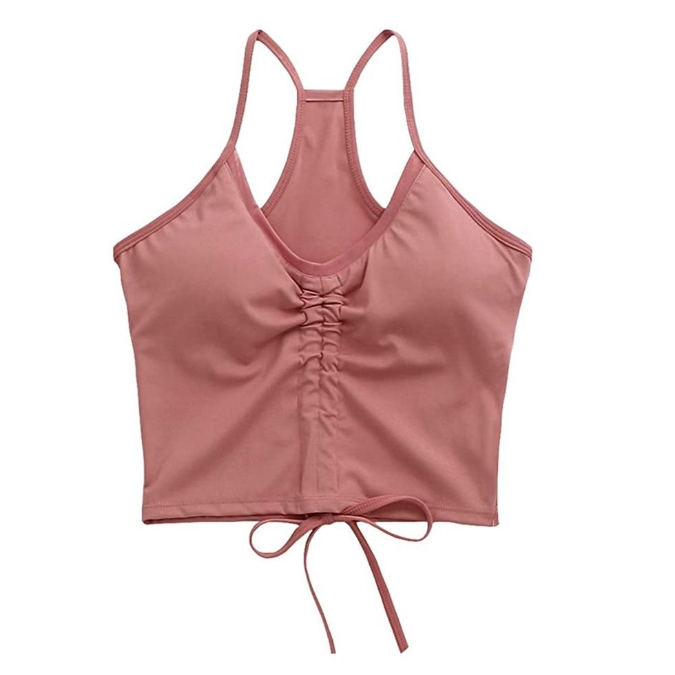 Longline Drawstring Sports Bra